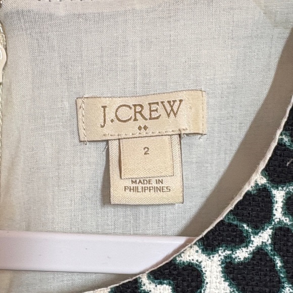 J Cew Black, Green, and White Leopard Print Sleeveless Sheath Dress, 2 - Picture 2 of 11